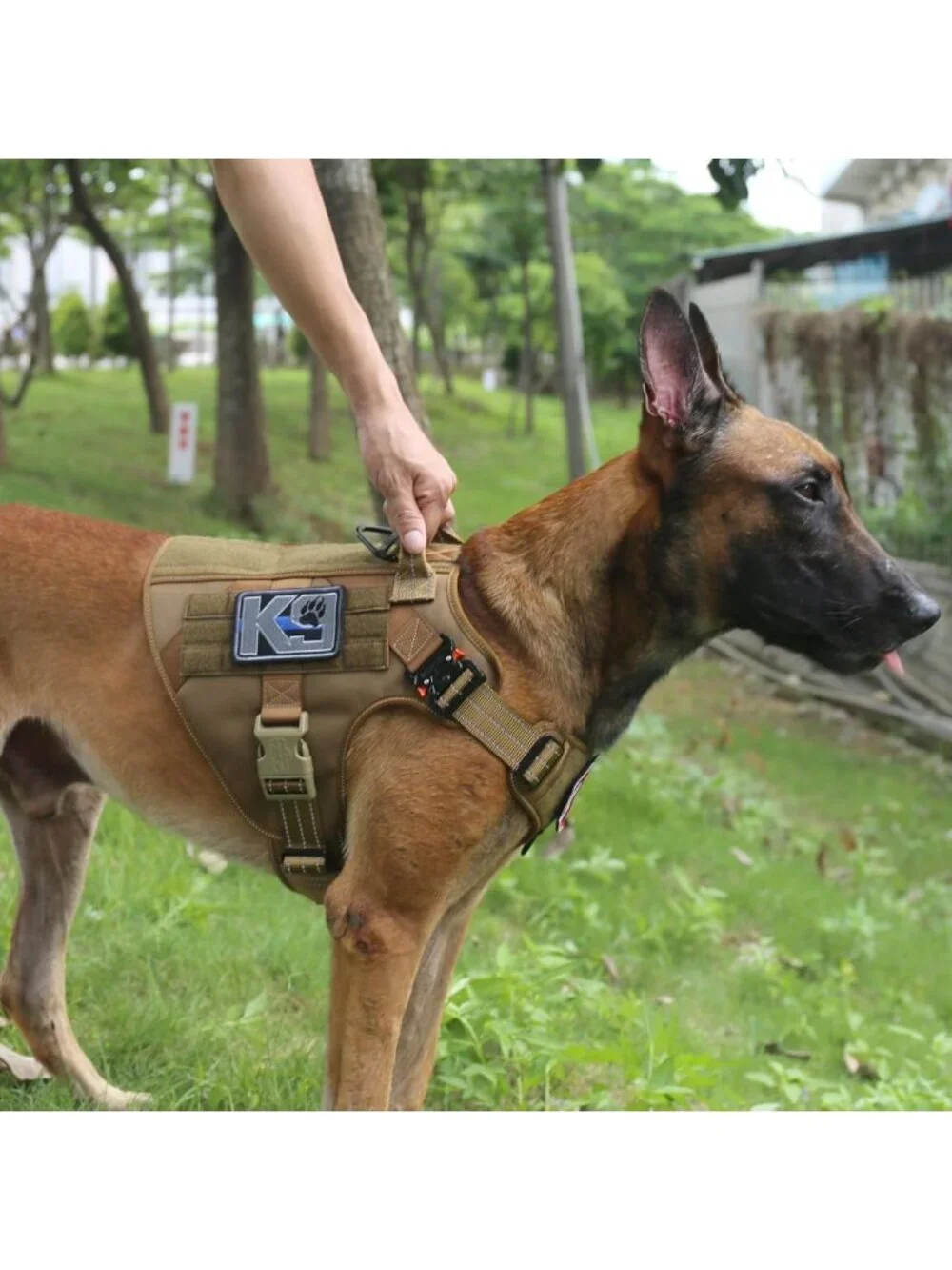 Reflective No-Pull Tactical Dog Harness for Large Breeds - Adjustable
